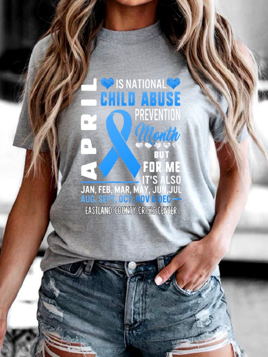 Child Abuse Awareness Month Tshirt 

Option 2