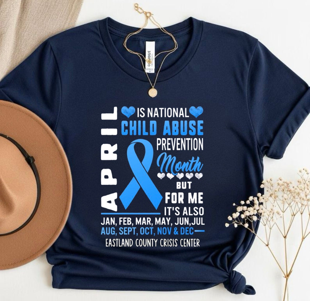 Child Abuse Awareness Month Tshirt 

Option 2