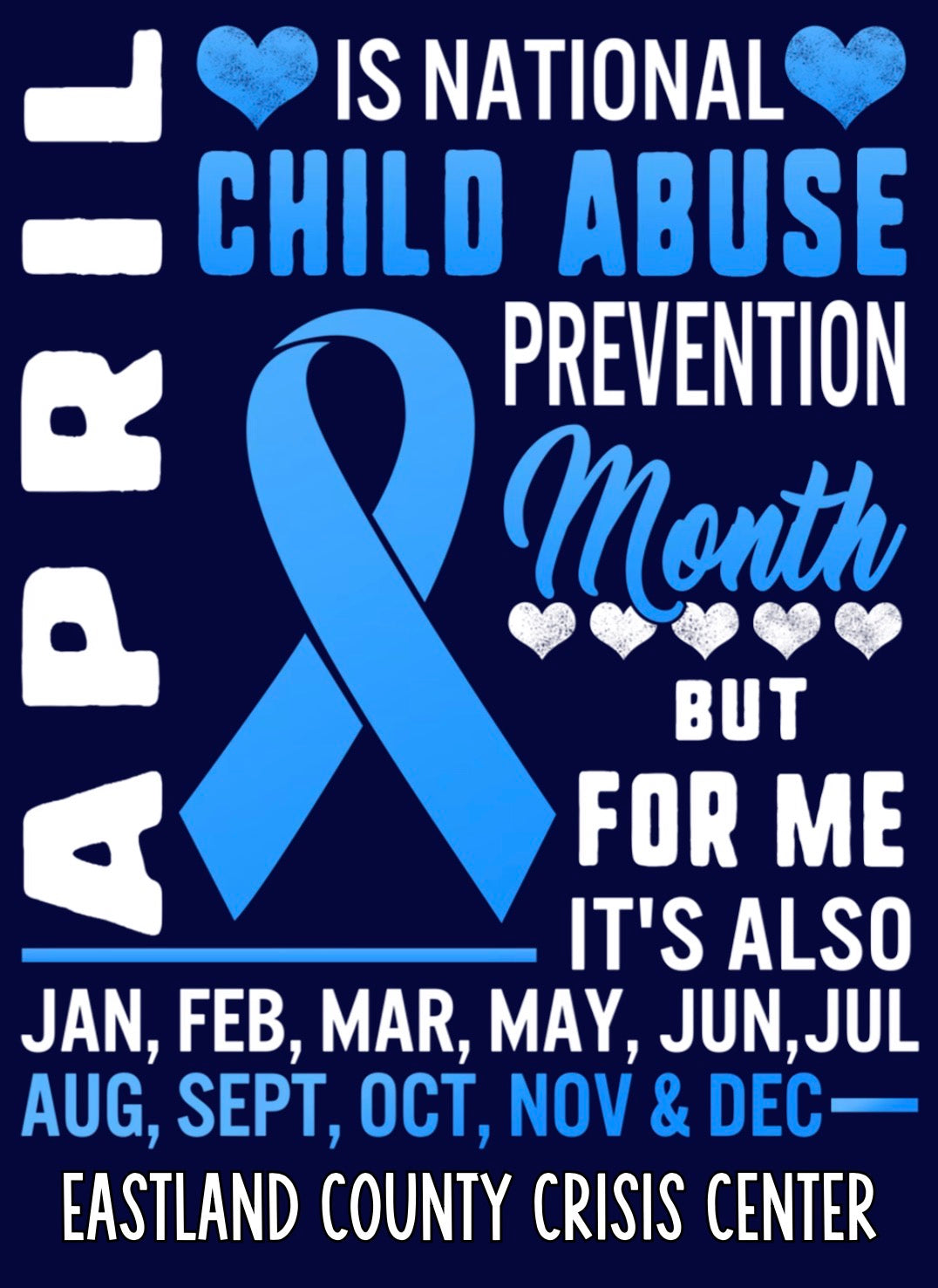 Child Abuse Awareness Month Tshirt 

Option 2